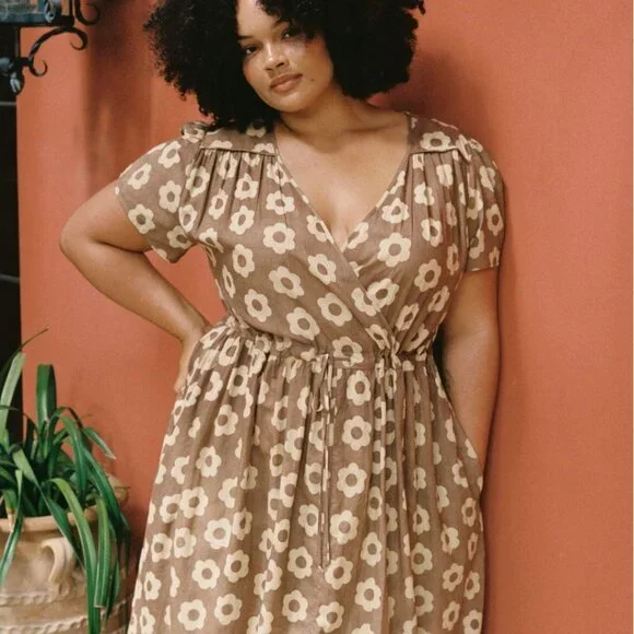 Christy Dawn The Dawn Dress Mocha Daisy Large - Picture 5 of 5